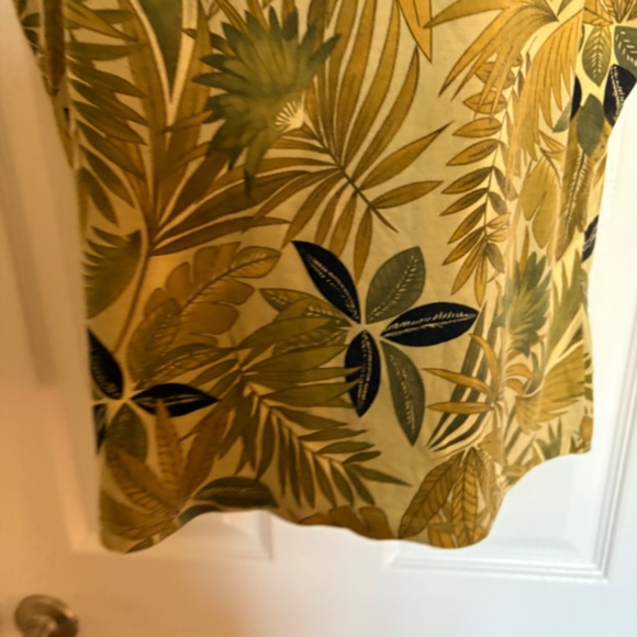 Tommy Bahama Green Floral Tank Stretchy Size XL - Picture 6 of 11